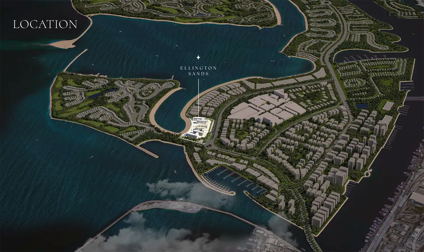 Ellington Sands location map