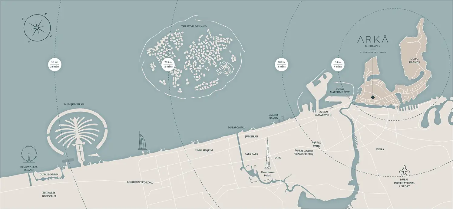 Arka Enclave Residences location map
