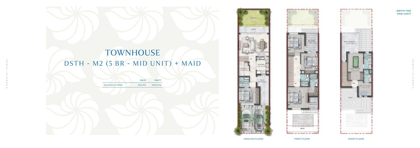 5 Bedrooms + Maid floor plan
