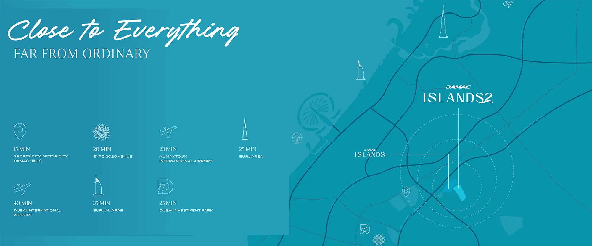 Damac Islands 2 location map