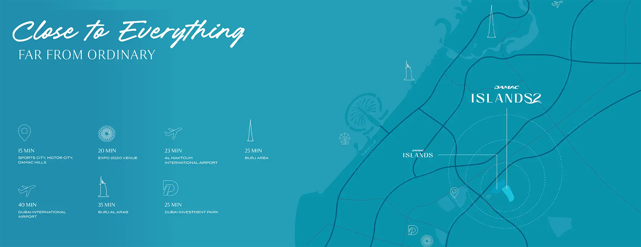 Tahiti at Damac Islands 2 location map