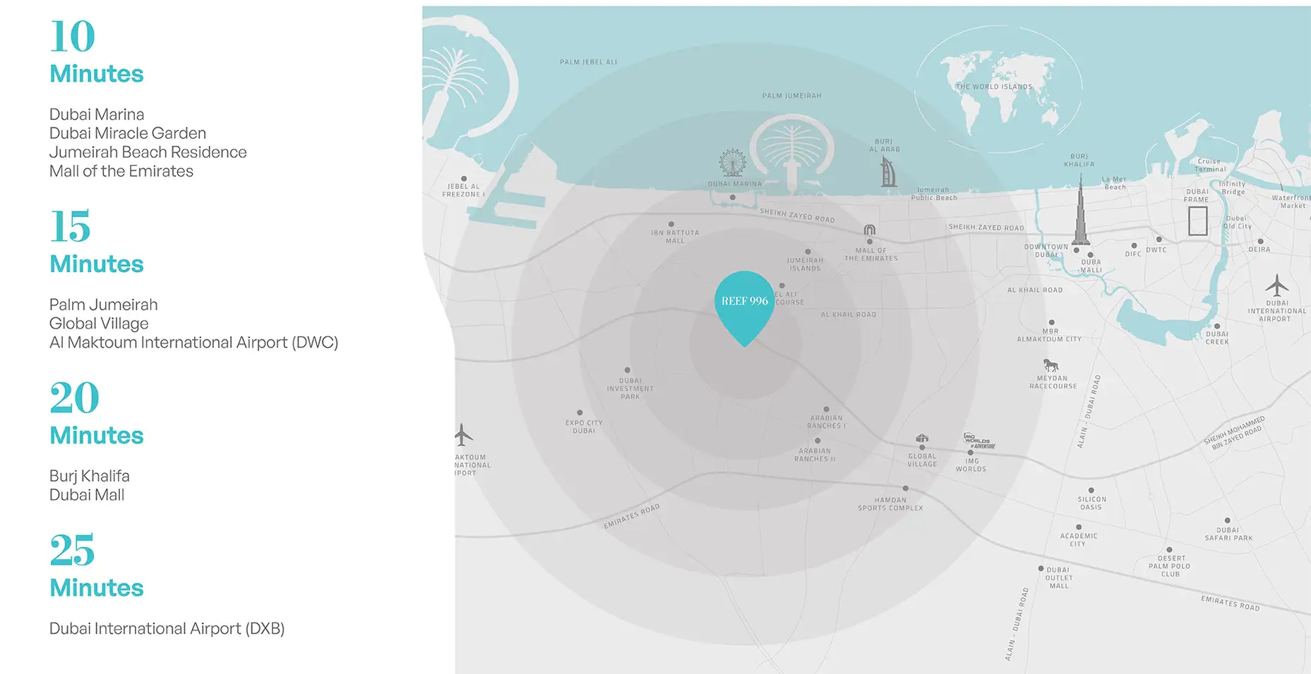 Reef 996 location map