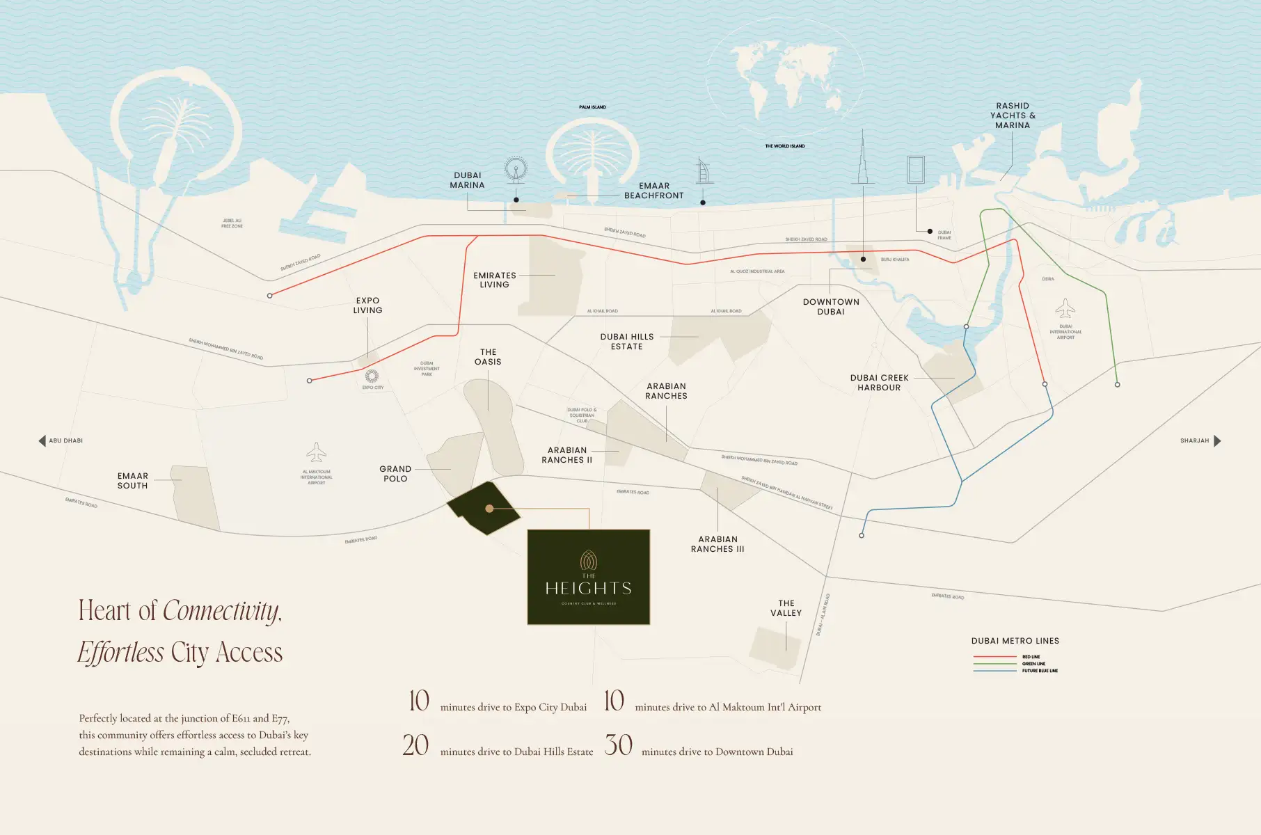 Salva at The Heights location map