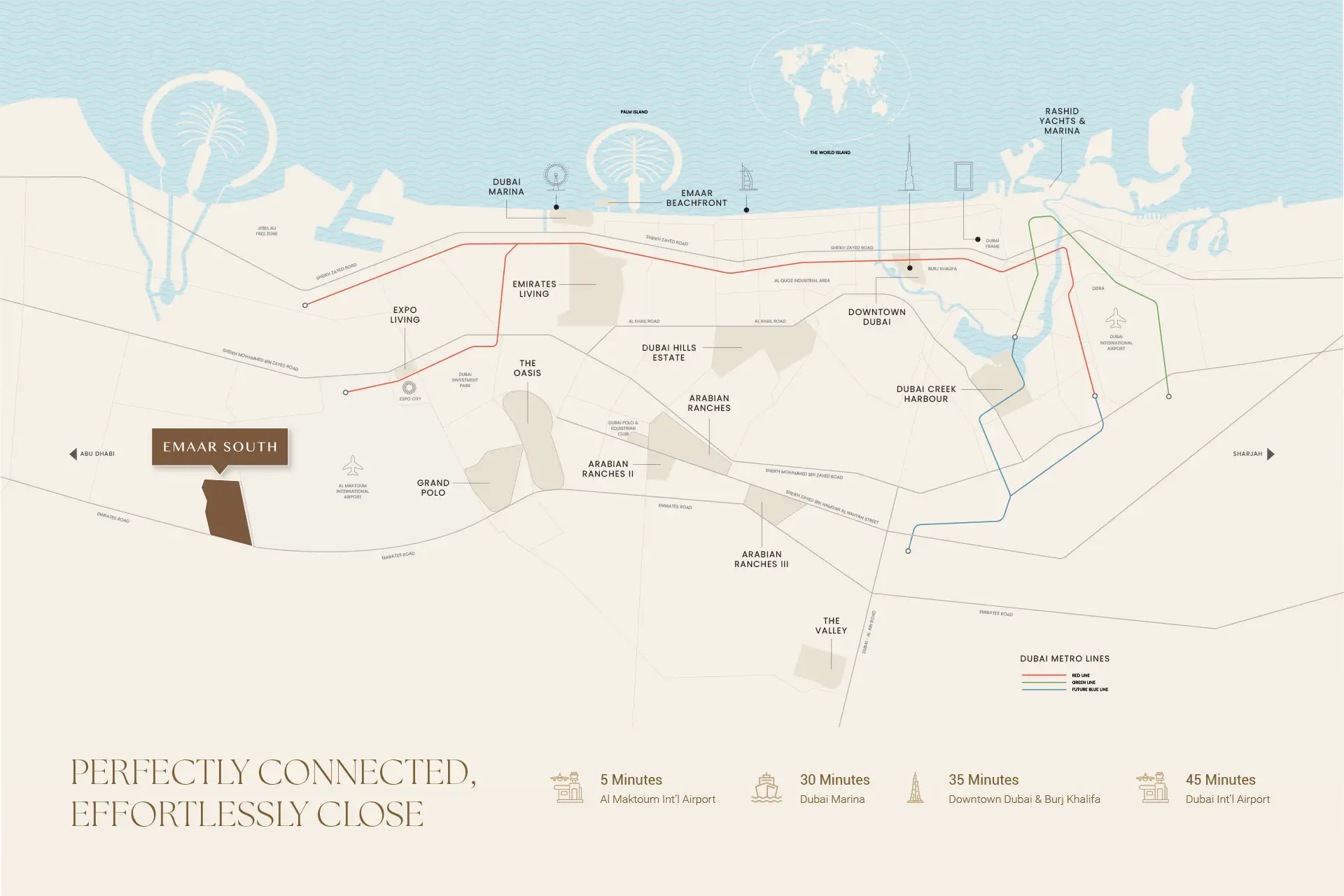 Vista Ridge at Dubai South location map