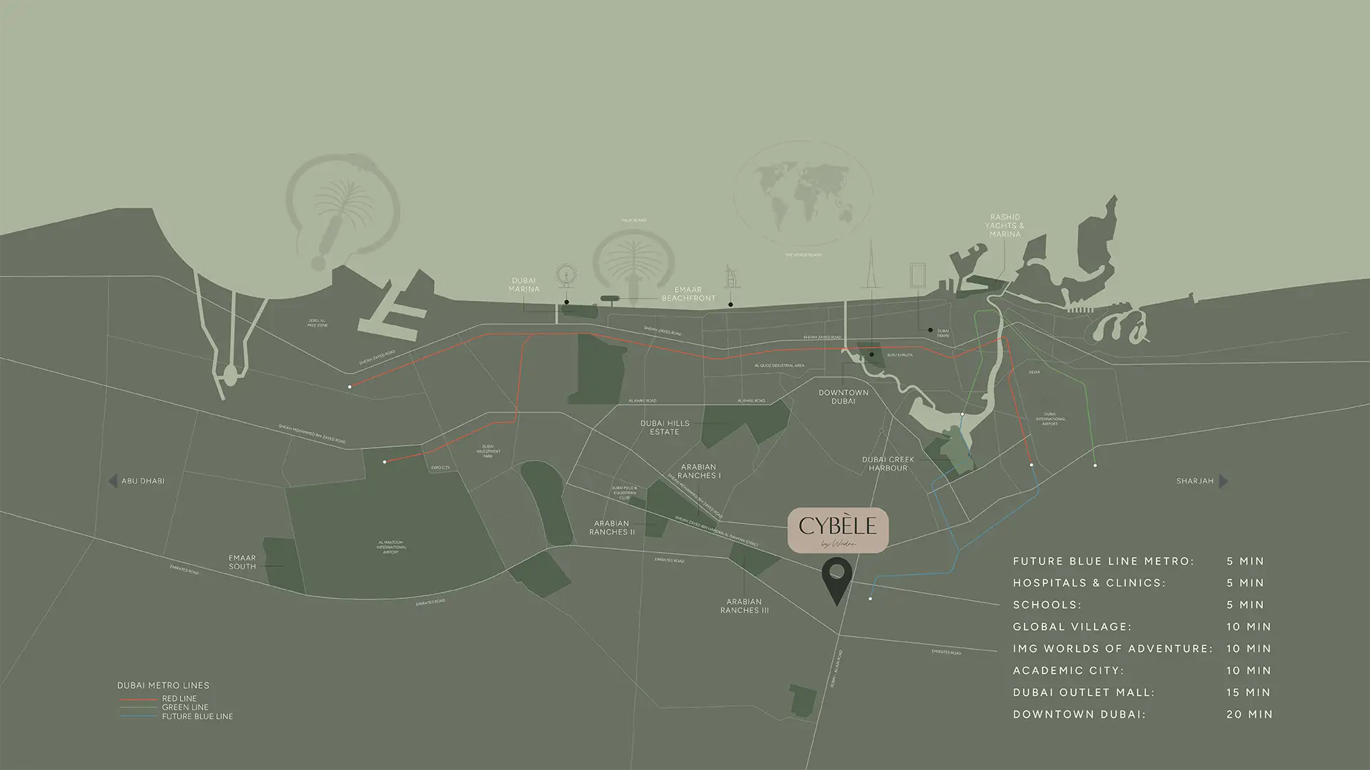 Cybele at DLRC location map