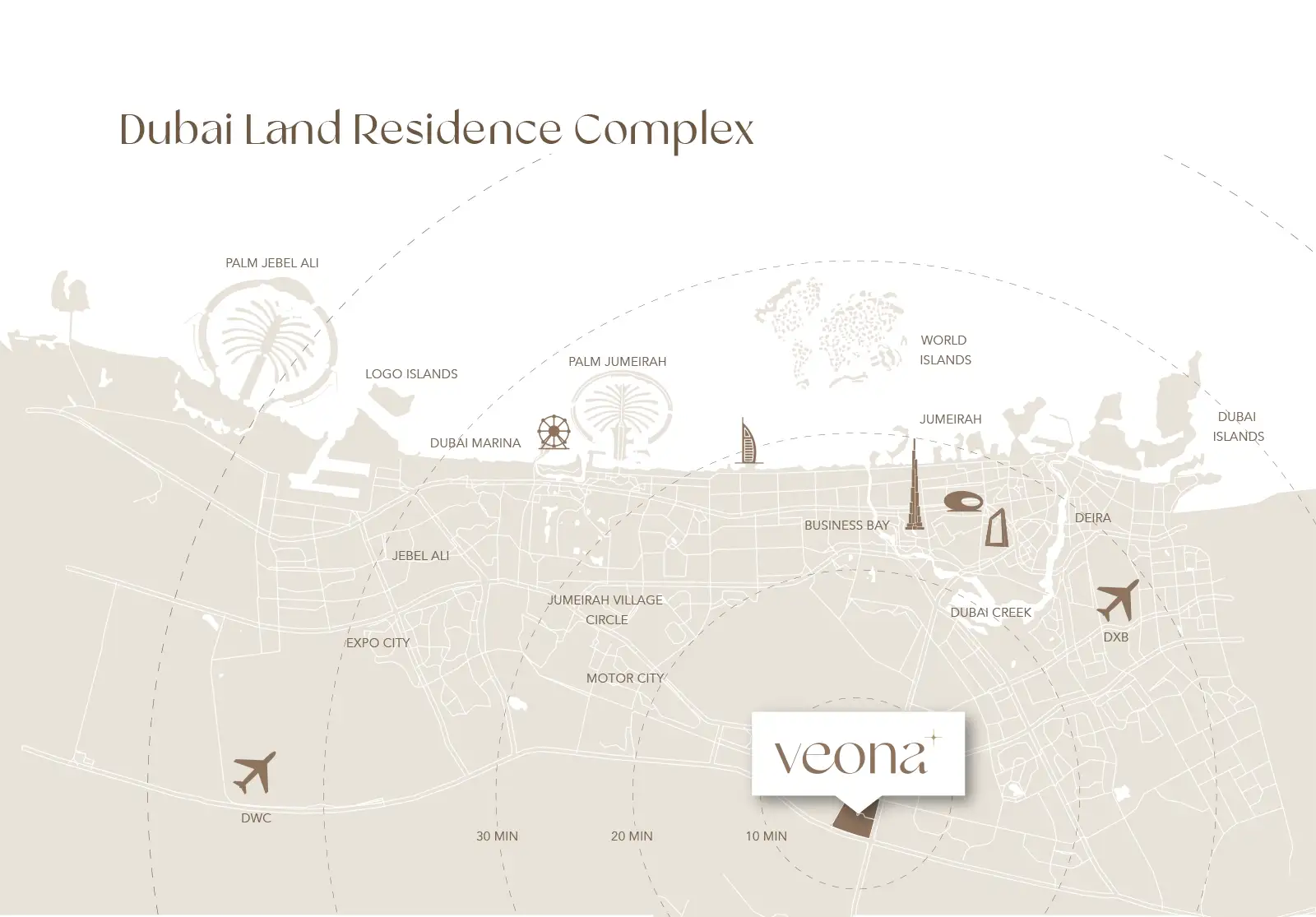 Veona at DLRC location map