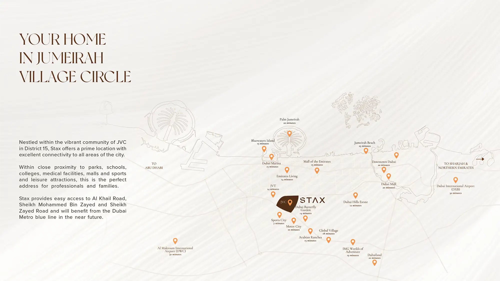 Stax Tower at JVC location map