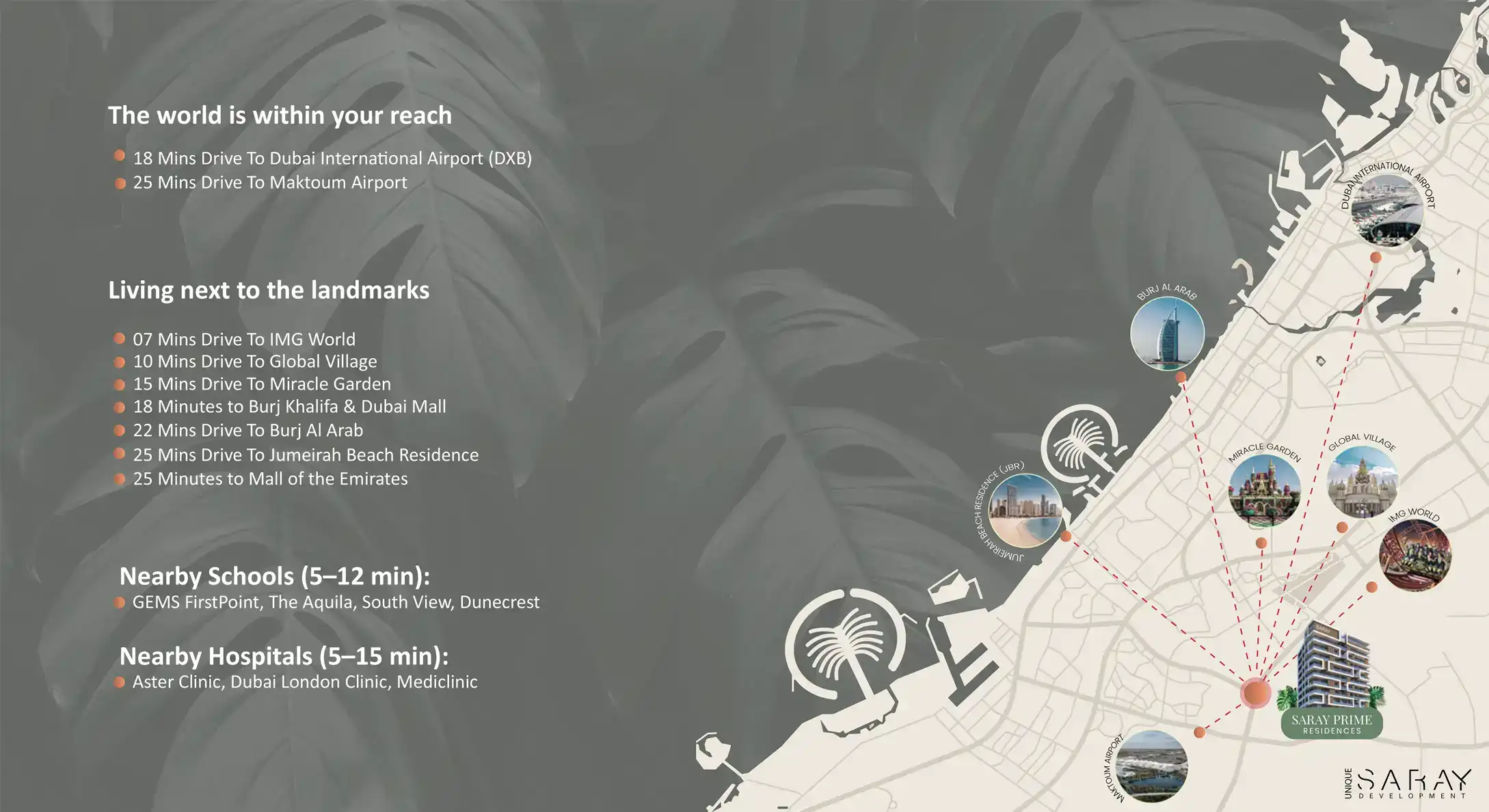Saray Prime Residence at DLRC location map