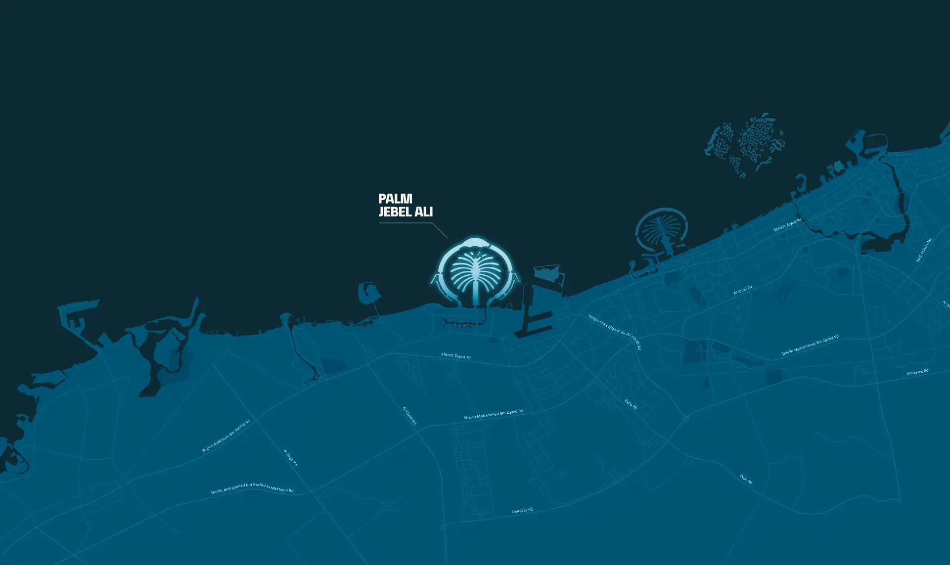The Beach and Coral Collection Frond B location map