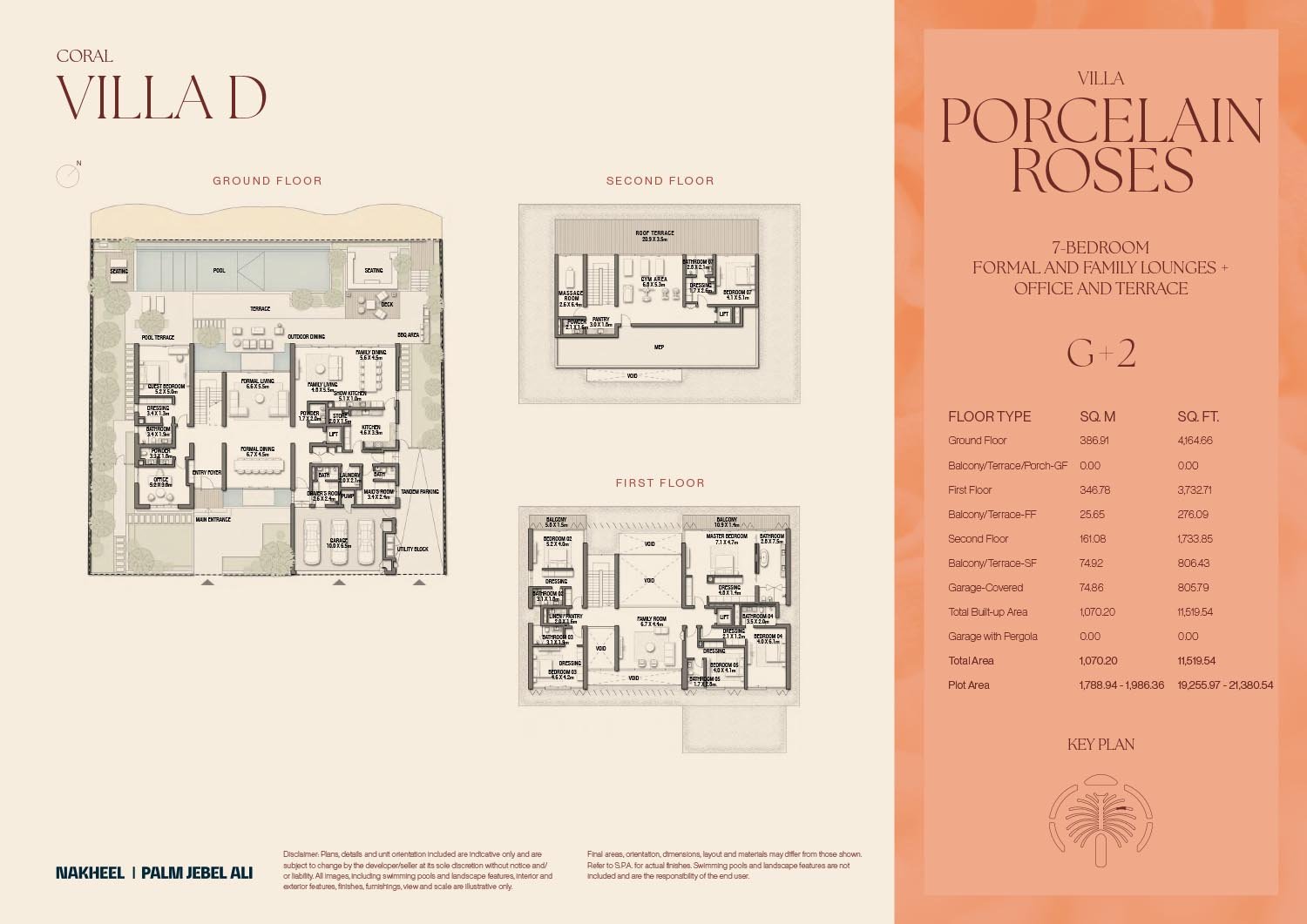 7 Bedrooms + Pool + Maid + Store Room floor plan