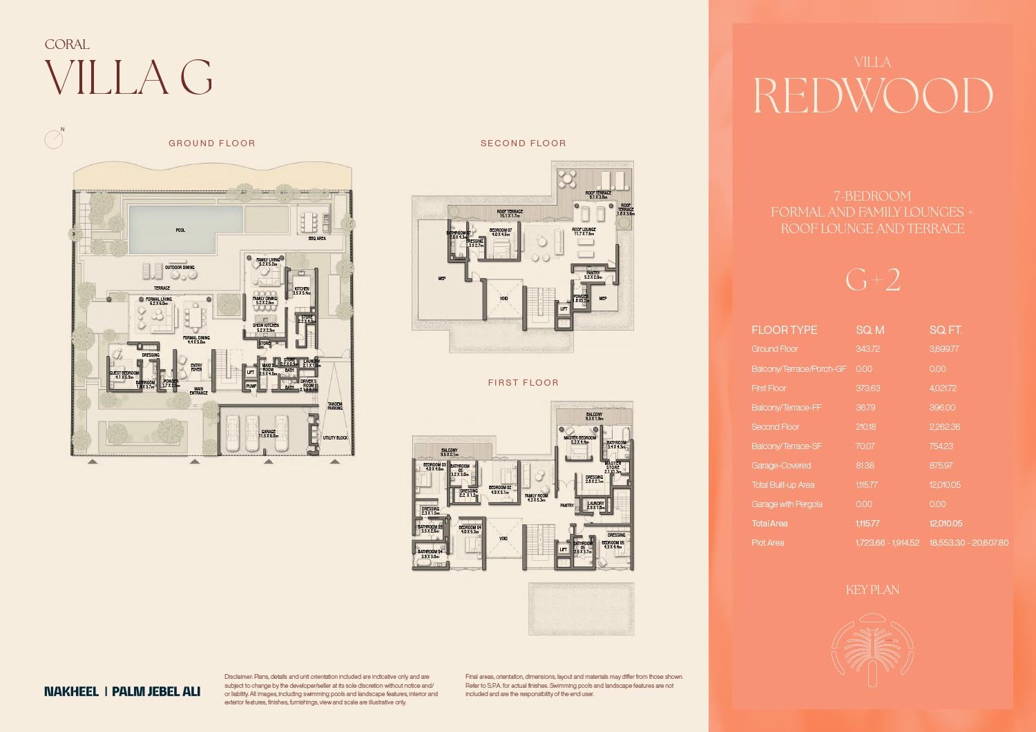 7 Bedrooms + Pool + Maid + Store Room floor plan