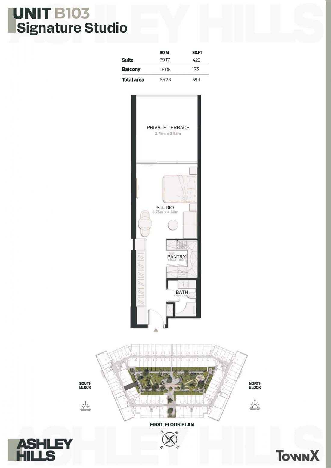 Studio floor plan