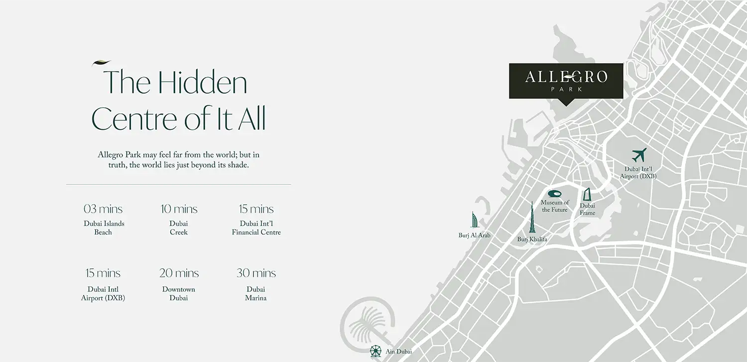 Allegro Park at Dubai Islands location map