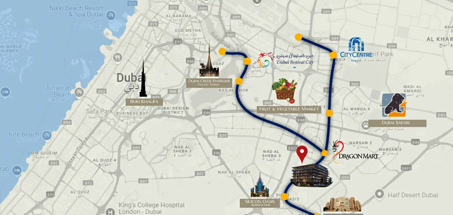 Elevia Residences 3 location map