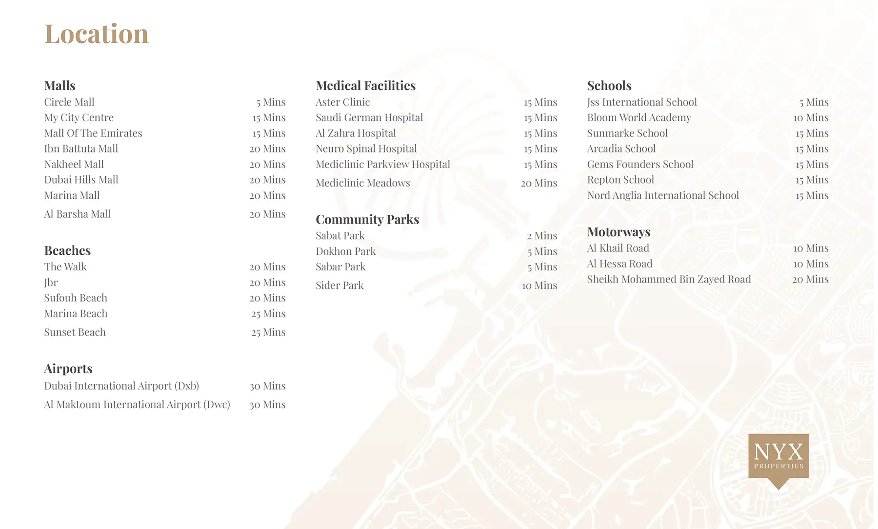 Xenia Residence at JVC location map