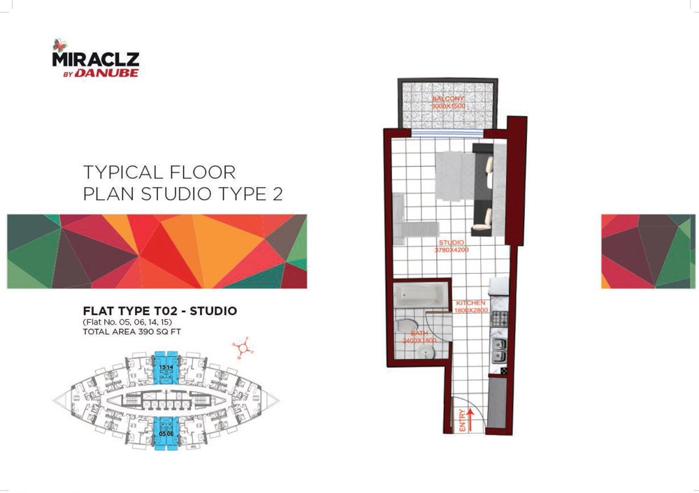 Studio floor plan