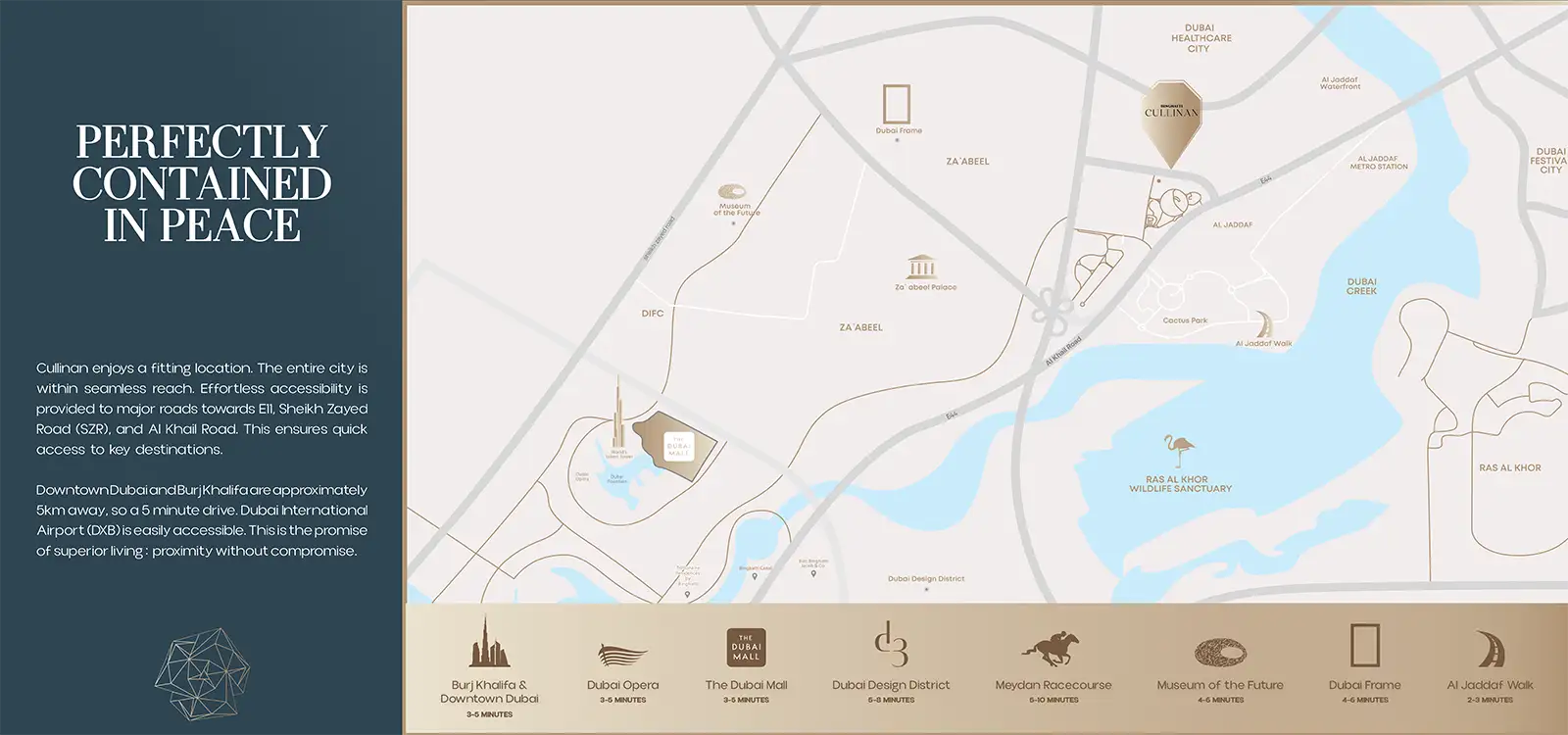 Binghatti Cullinan location map
