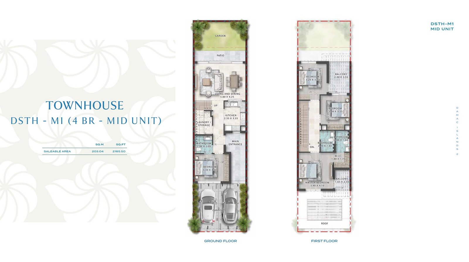 4 Bedrooms floor plan