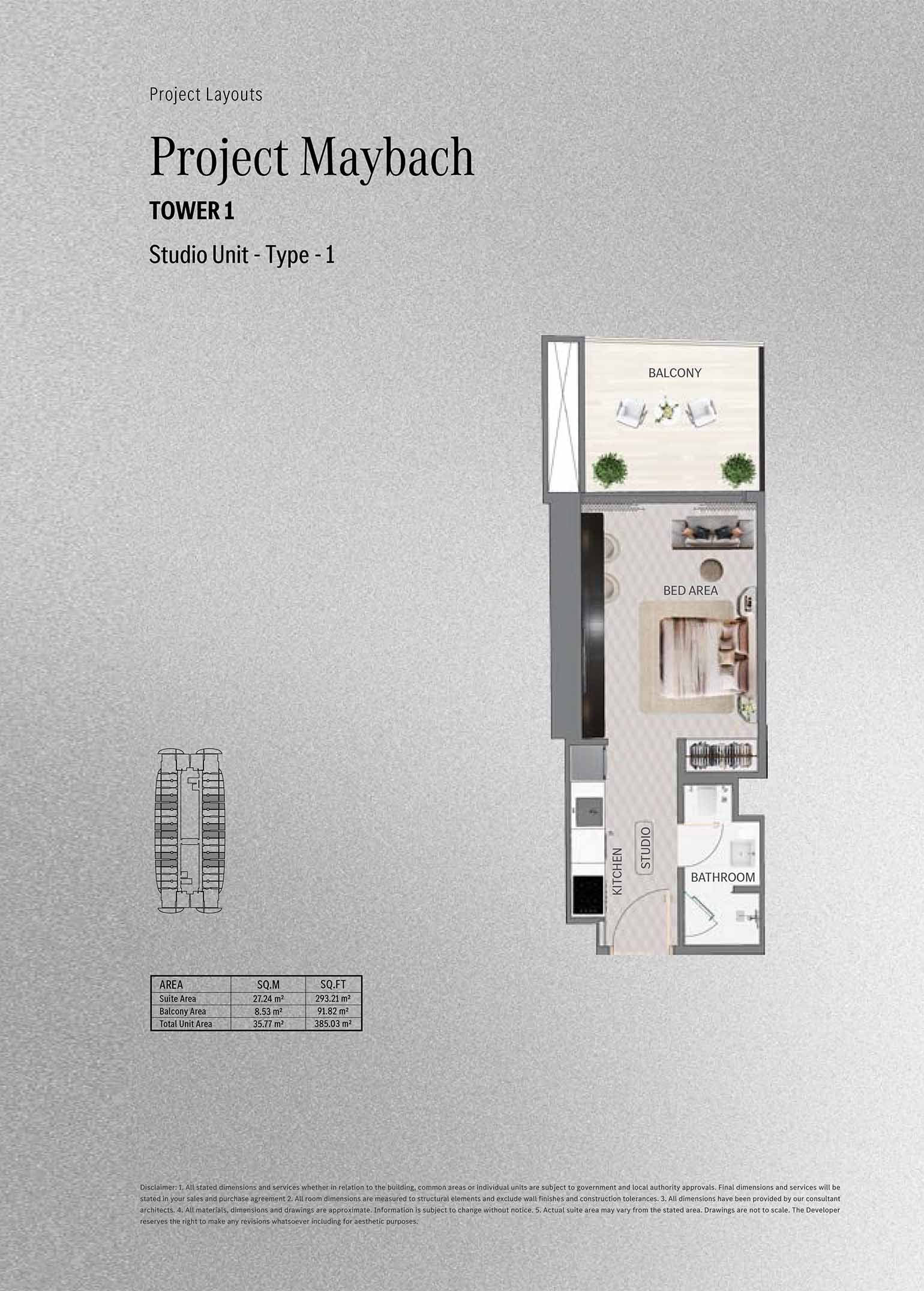 Studio floor plan