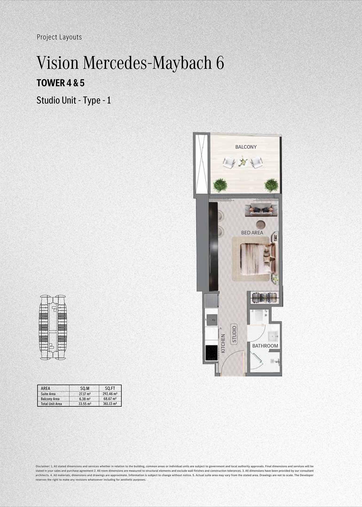 Studio floor plan