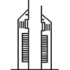 Emirates Towers near Binghatti Maybach 6
