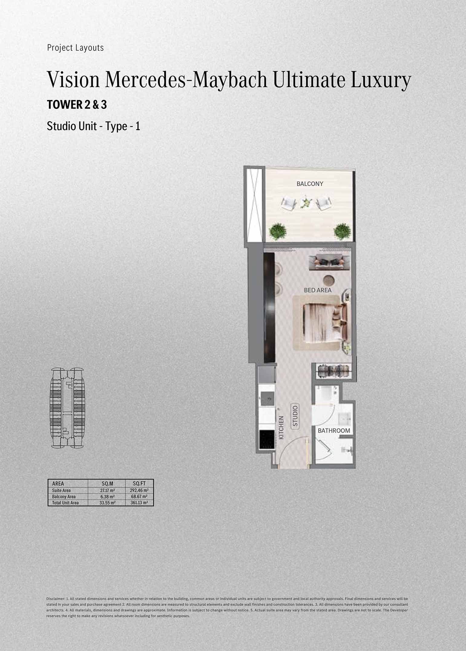 Studio floor plan