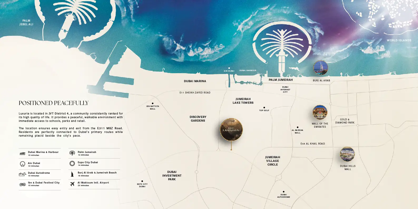 Binghatti Luxuria location map