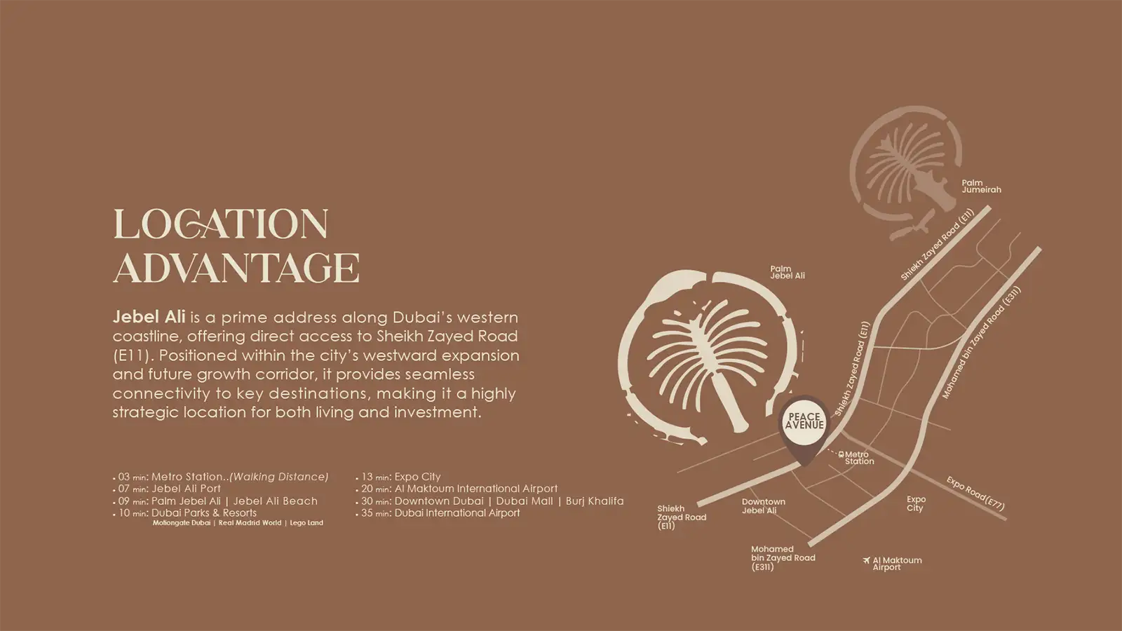 Peace Avenue location map
