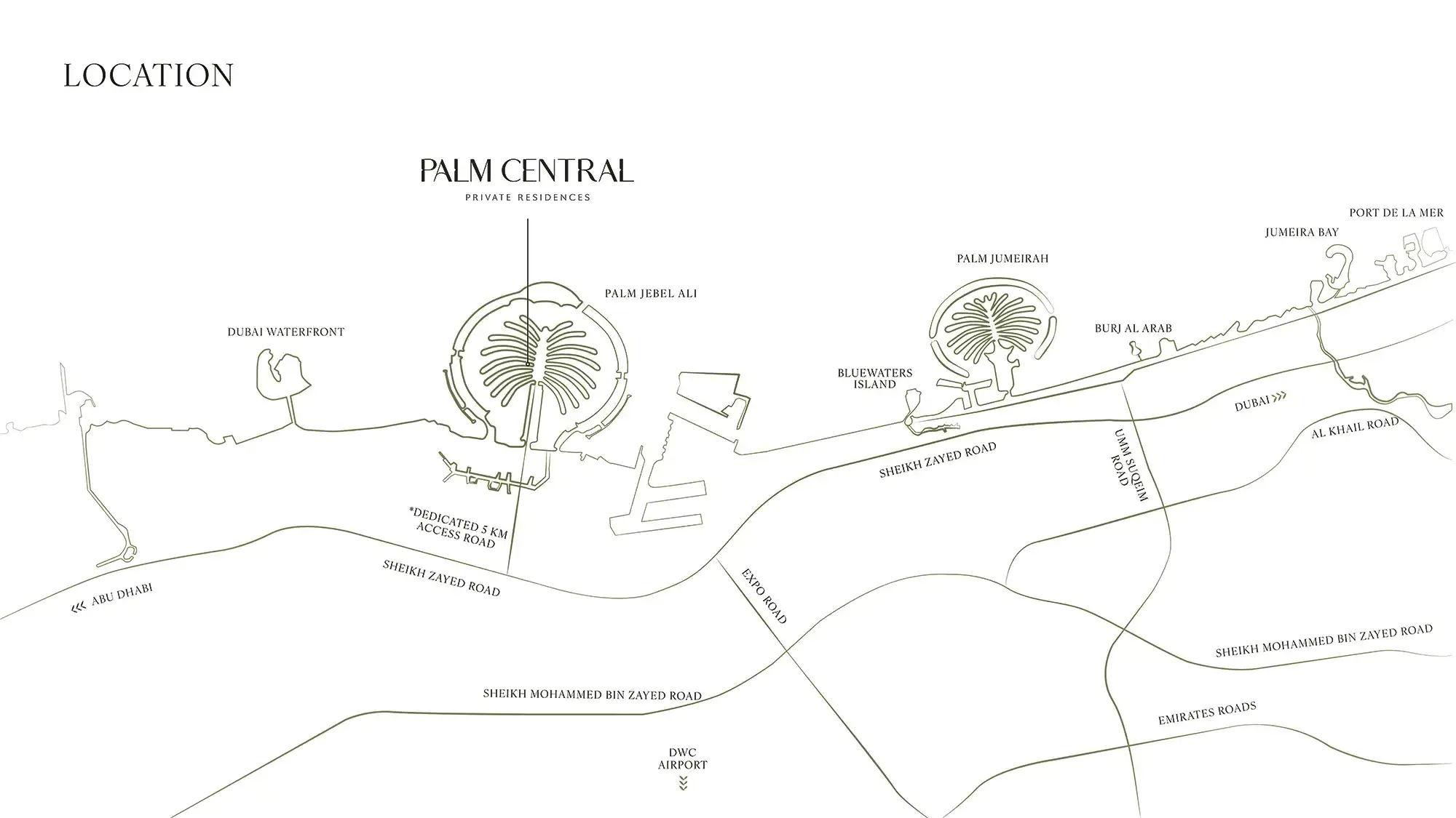Palm Central Private Residences at Frond M location map