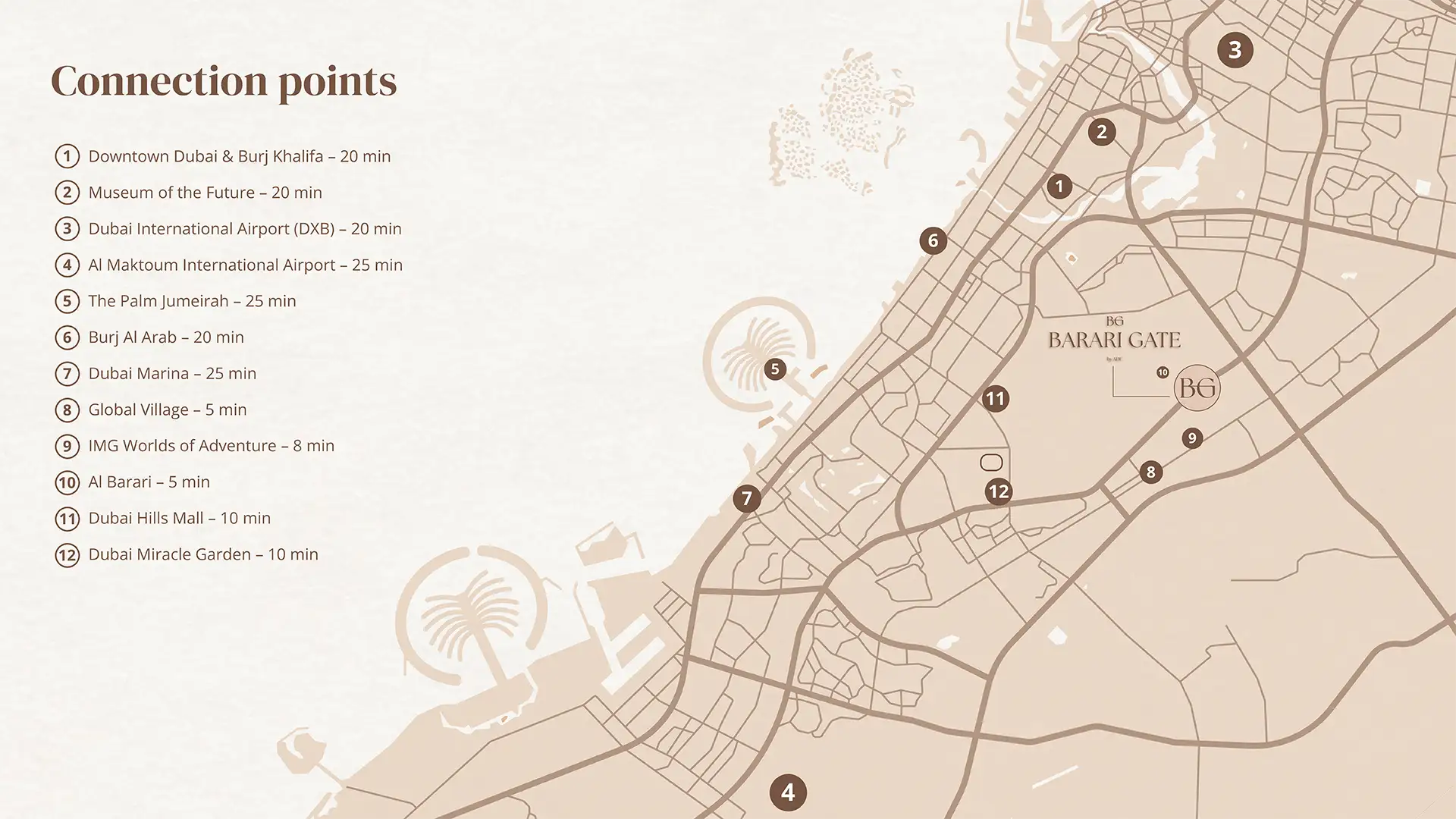 Barari Gate at Majan location map