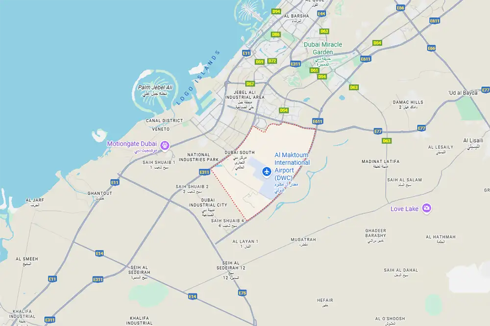 Astra Residence location map
