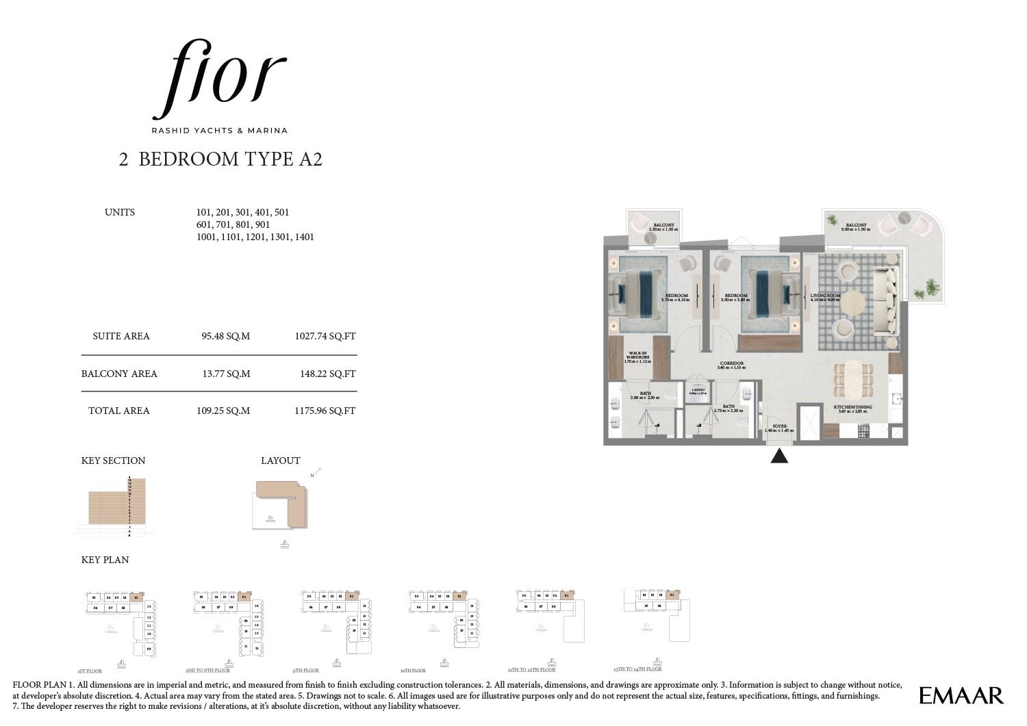 Fior at Rashid Yachts and Marina floor plan