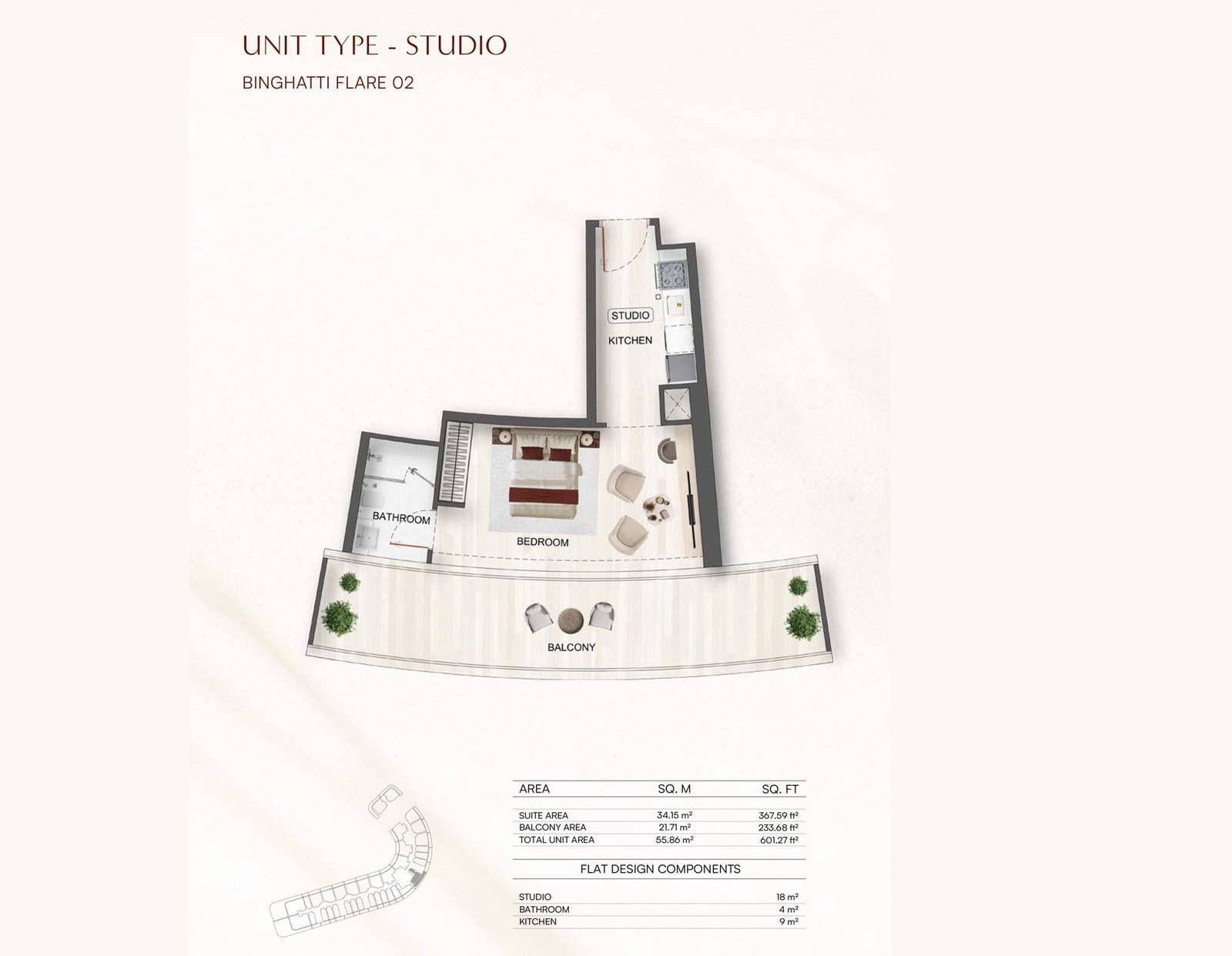 Studio floor plan