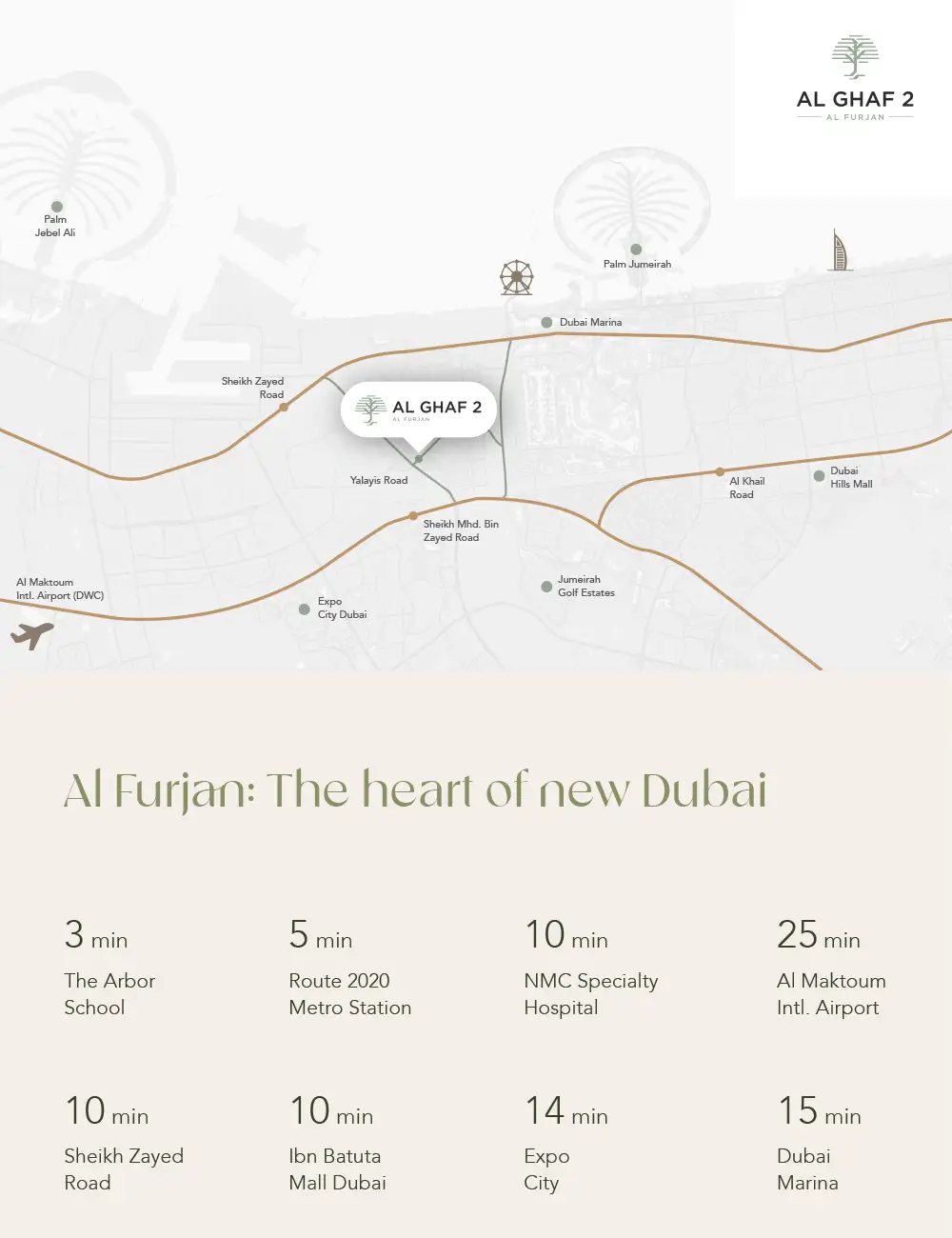 Al Ghaf 2 at Al Furjan location map