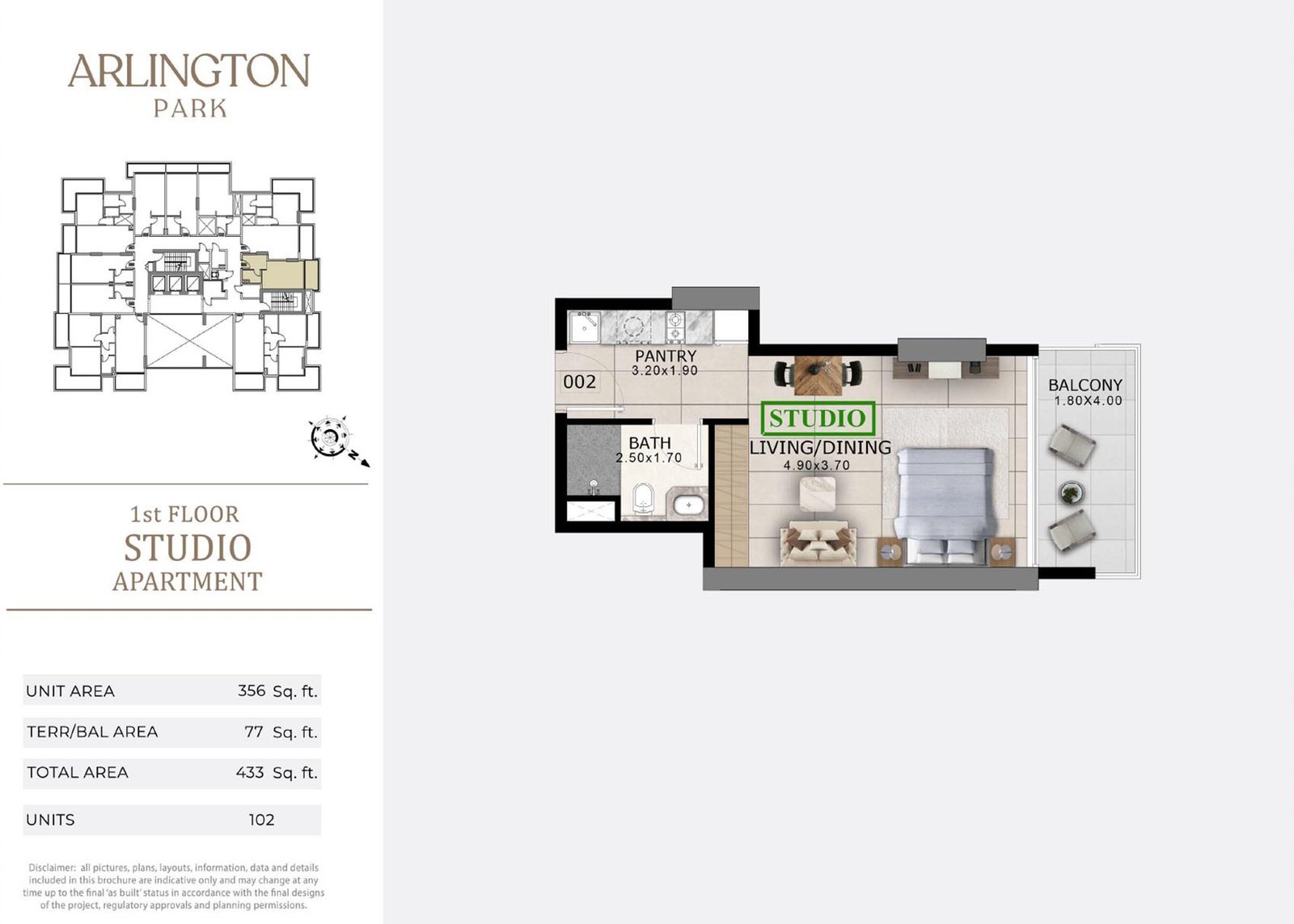 Studio floor plan