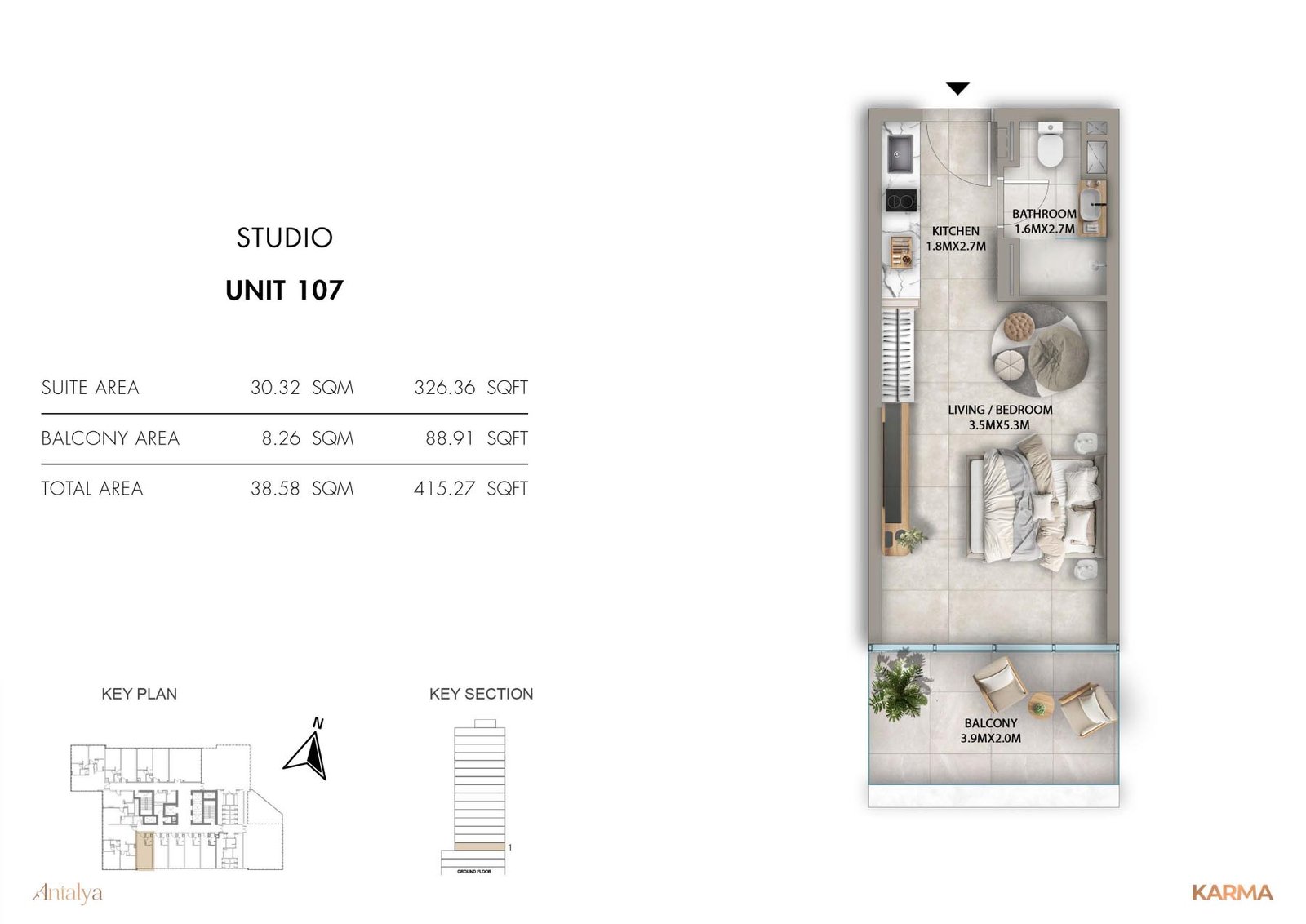 Studio floor plan