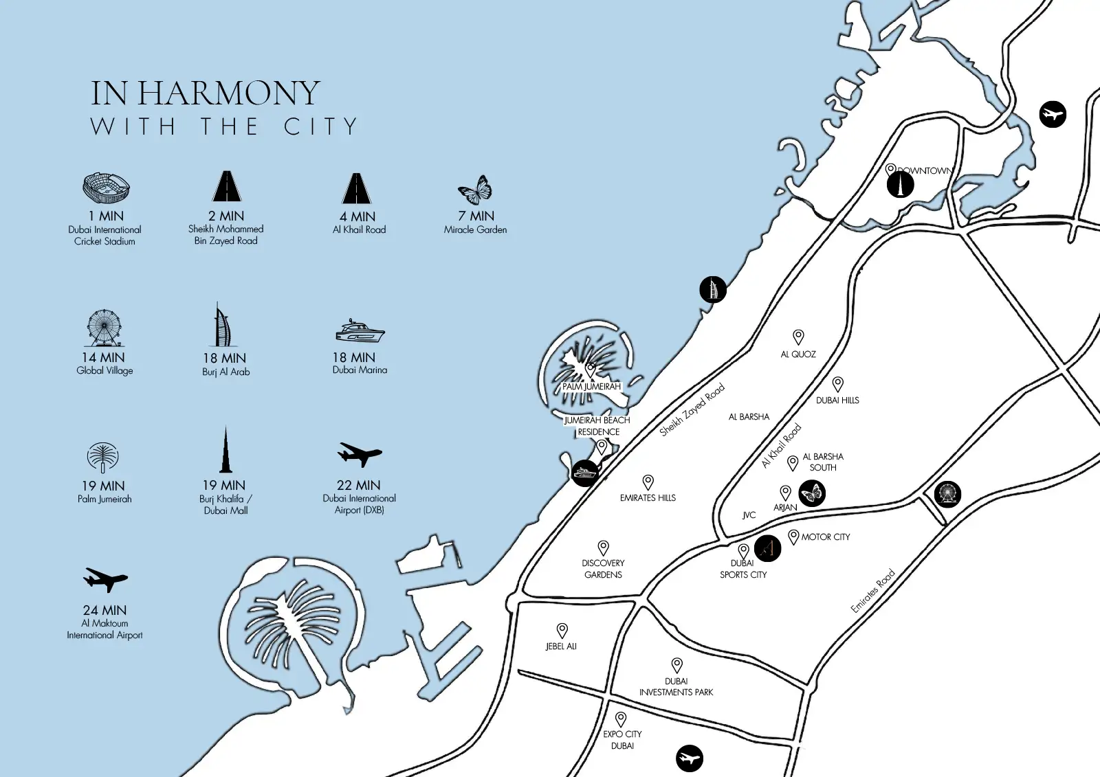 Antalya at Dubai Sports City location map
