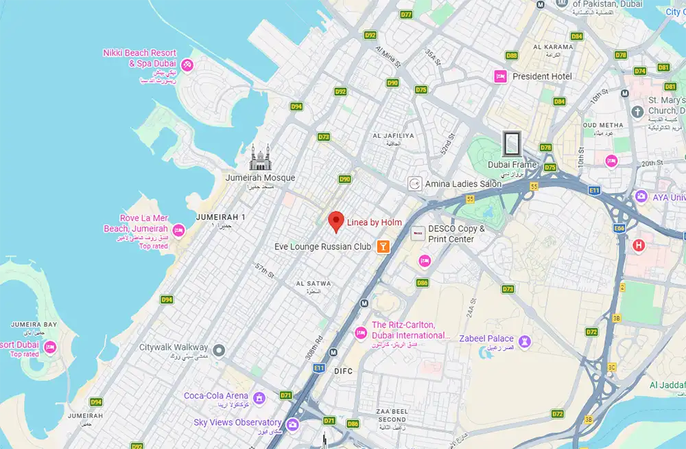 Linea by Holm location map