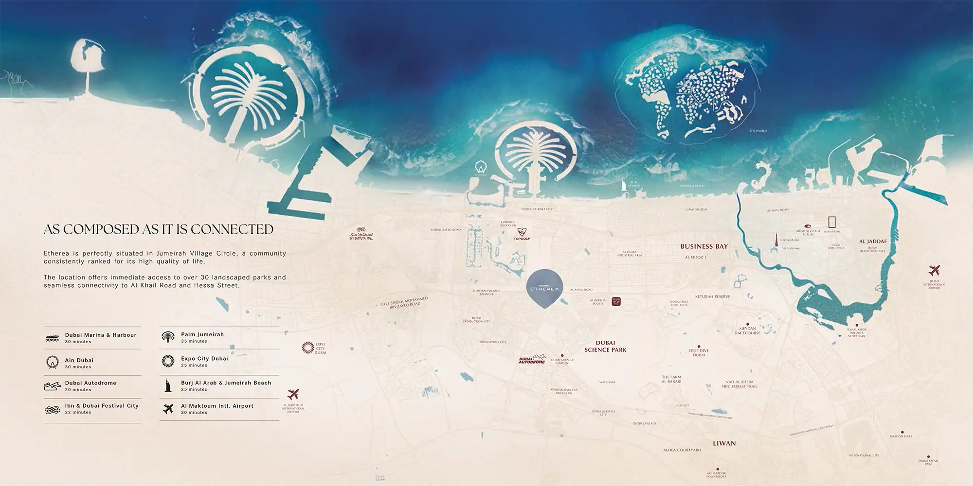 Binghatti Etherea location map
