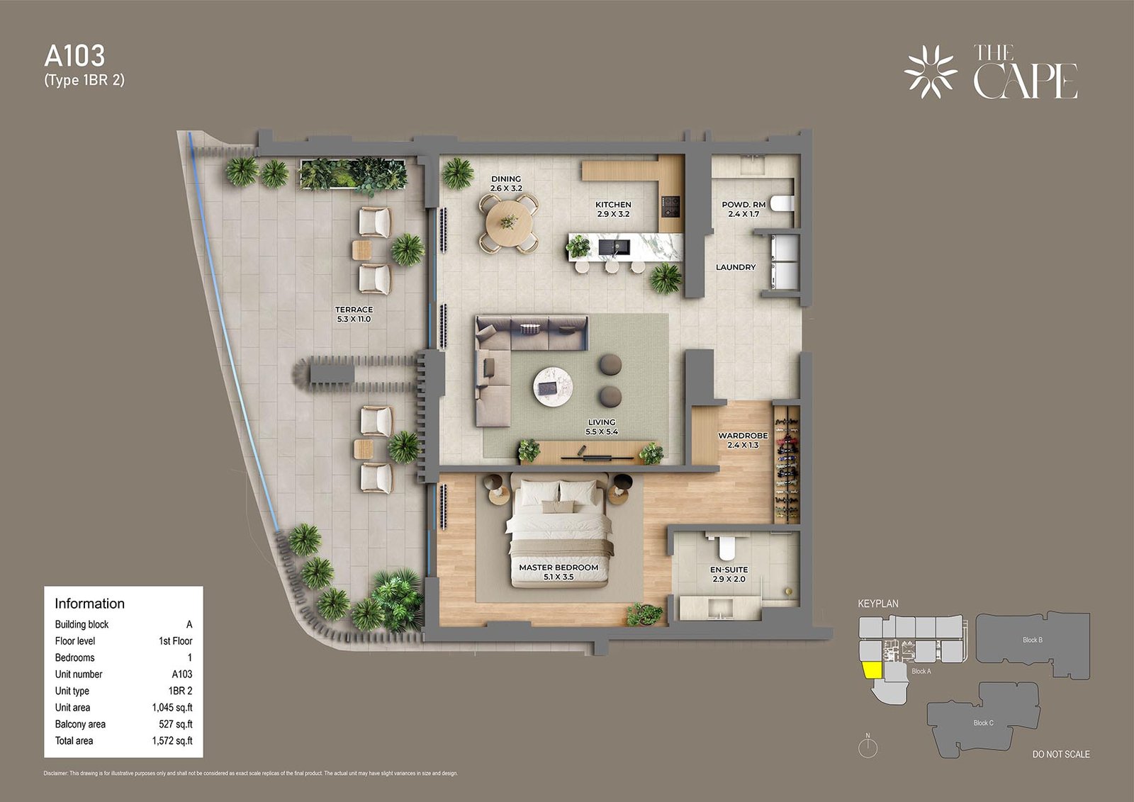 The Cape at Al Barari floor plan