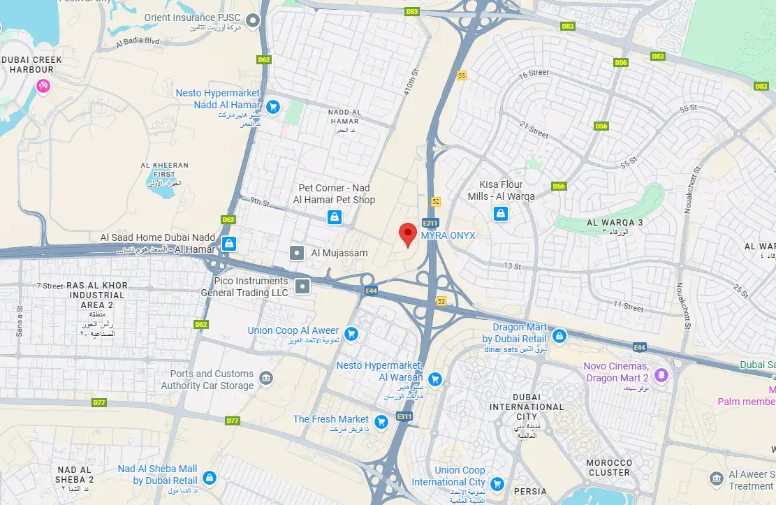Myra Onyx location map