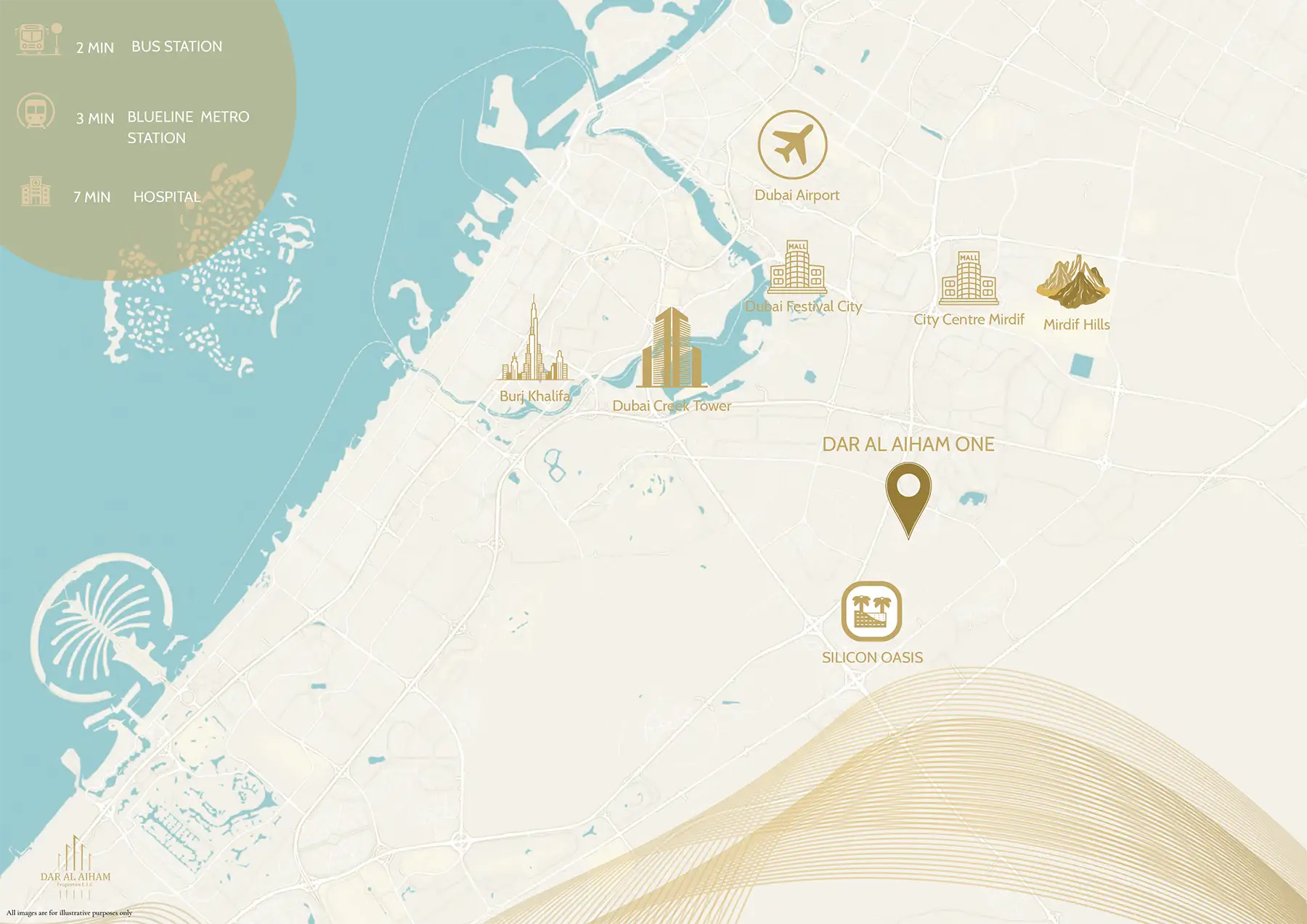 Dar Al Aiham One location map