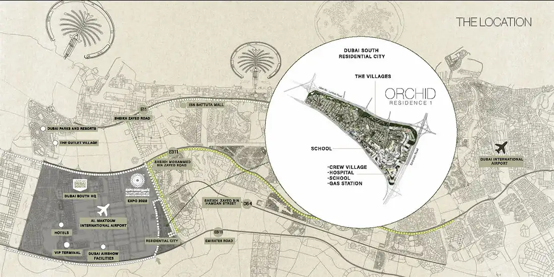 Orchid Residences 1 location map