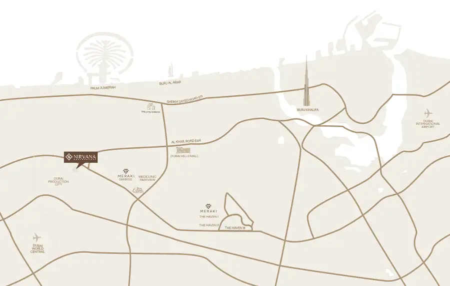 Nirvana Residences 1 location map