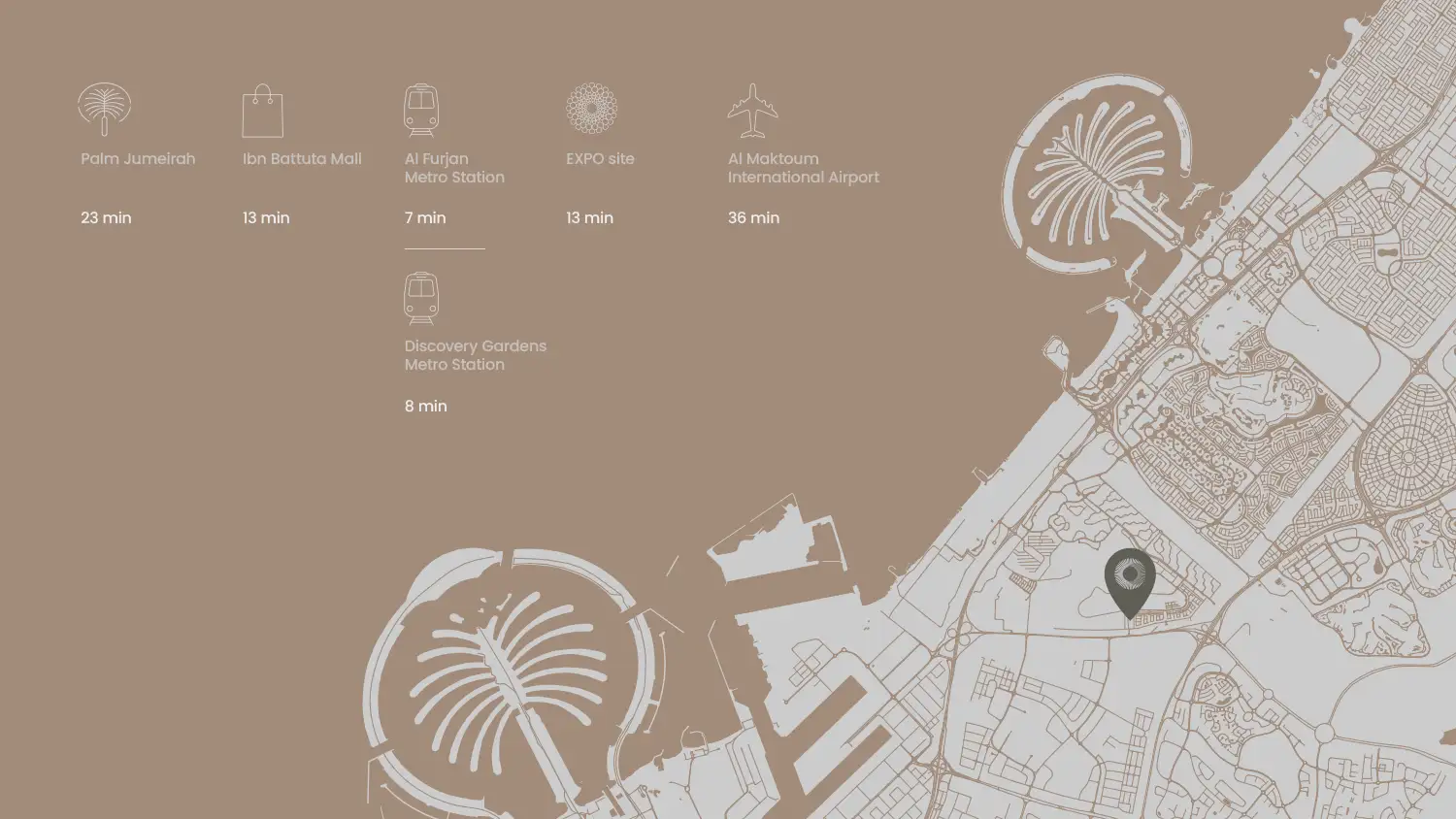 Casa Altia at Al Furjan location map