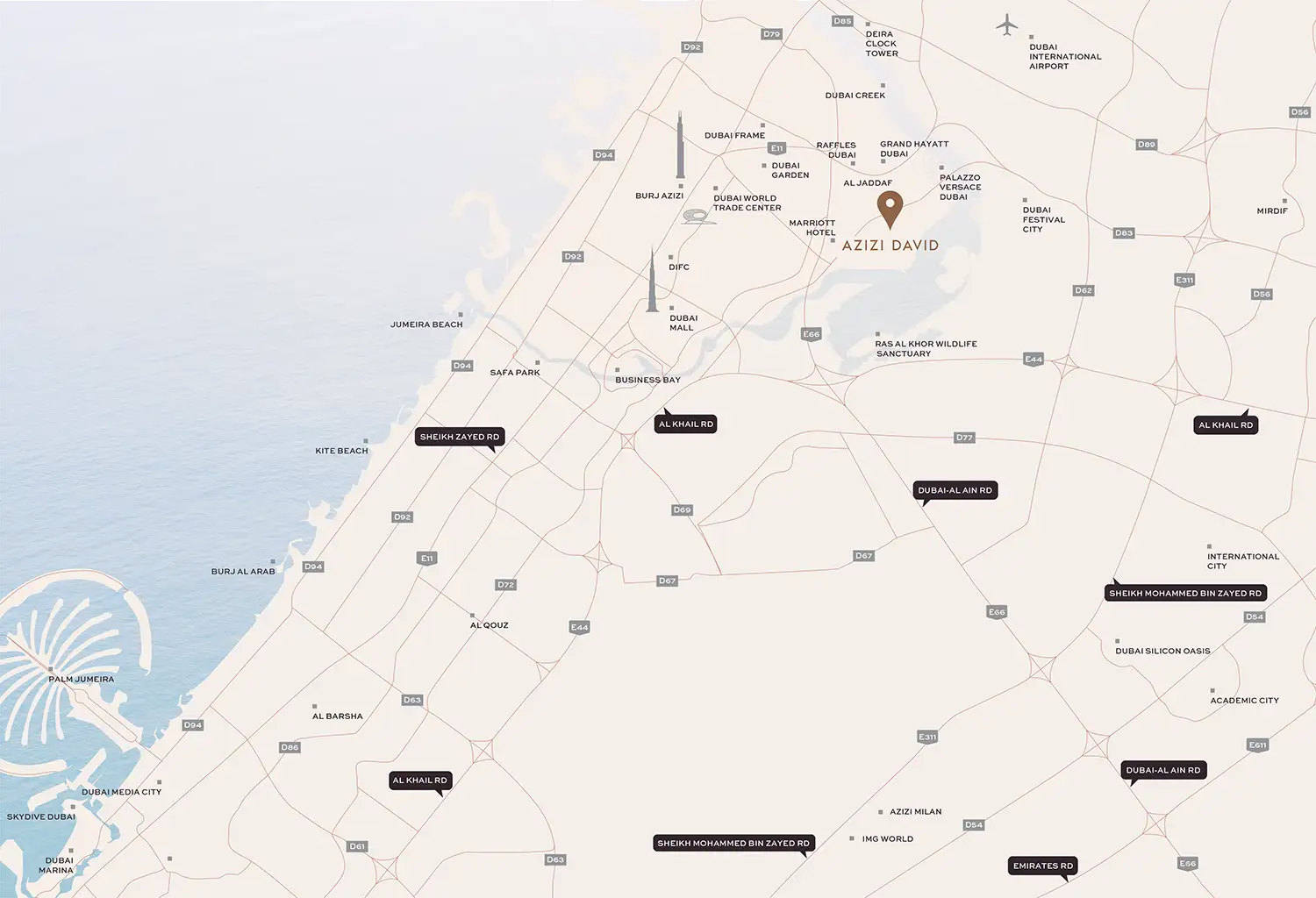 Azizi David location map