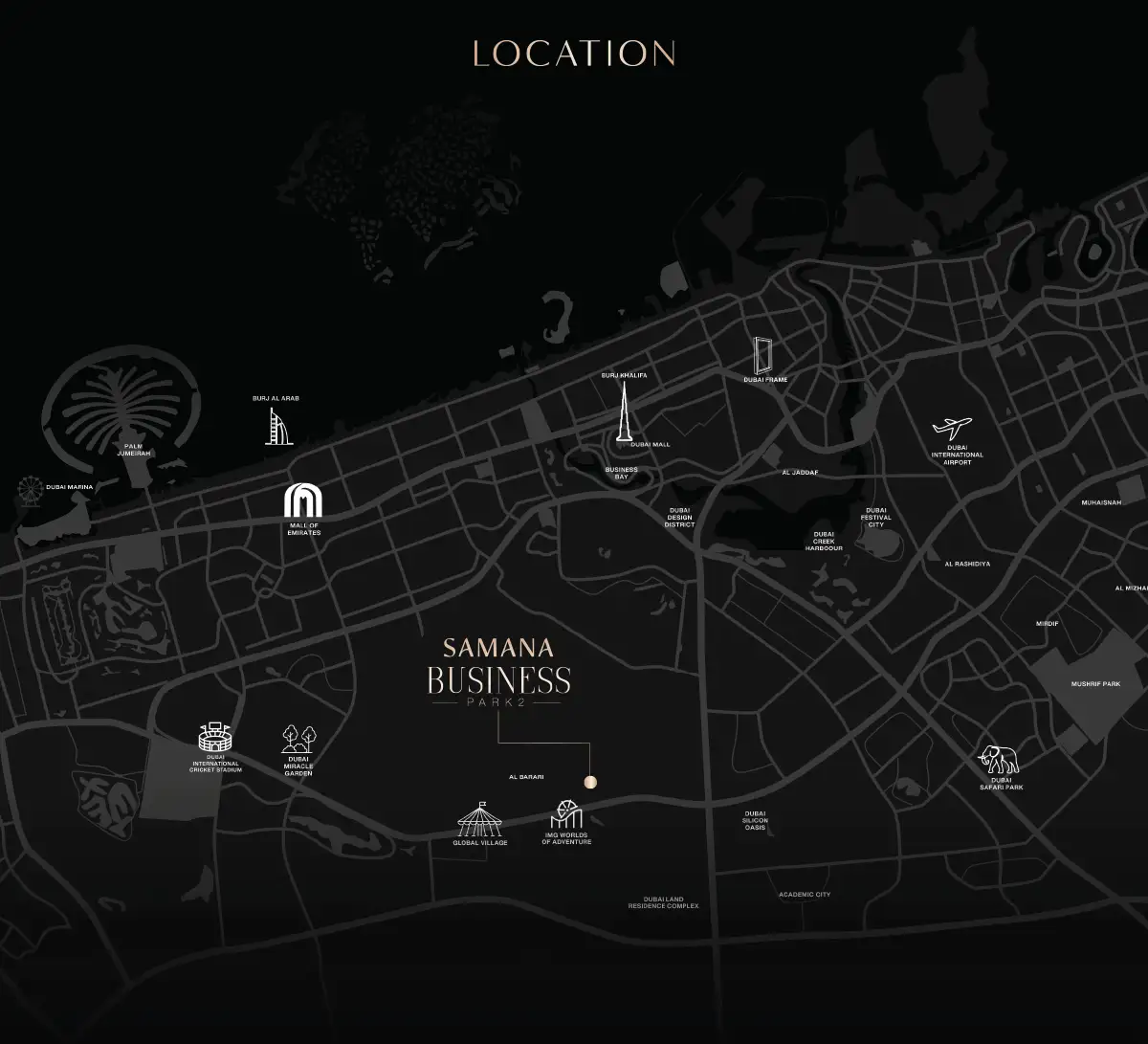 Samana Business Park 2 location map