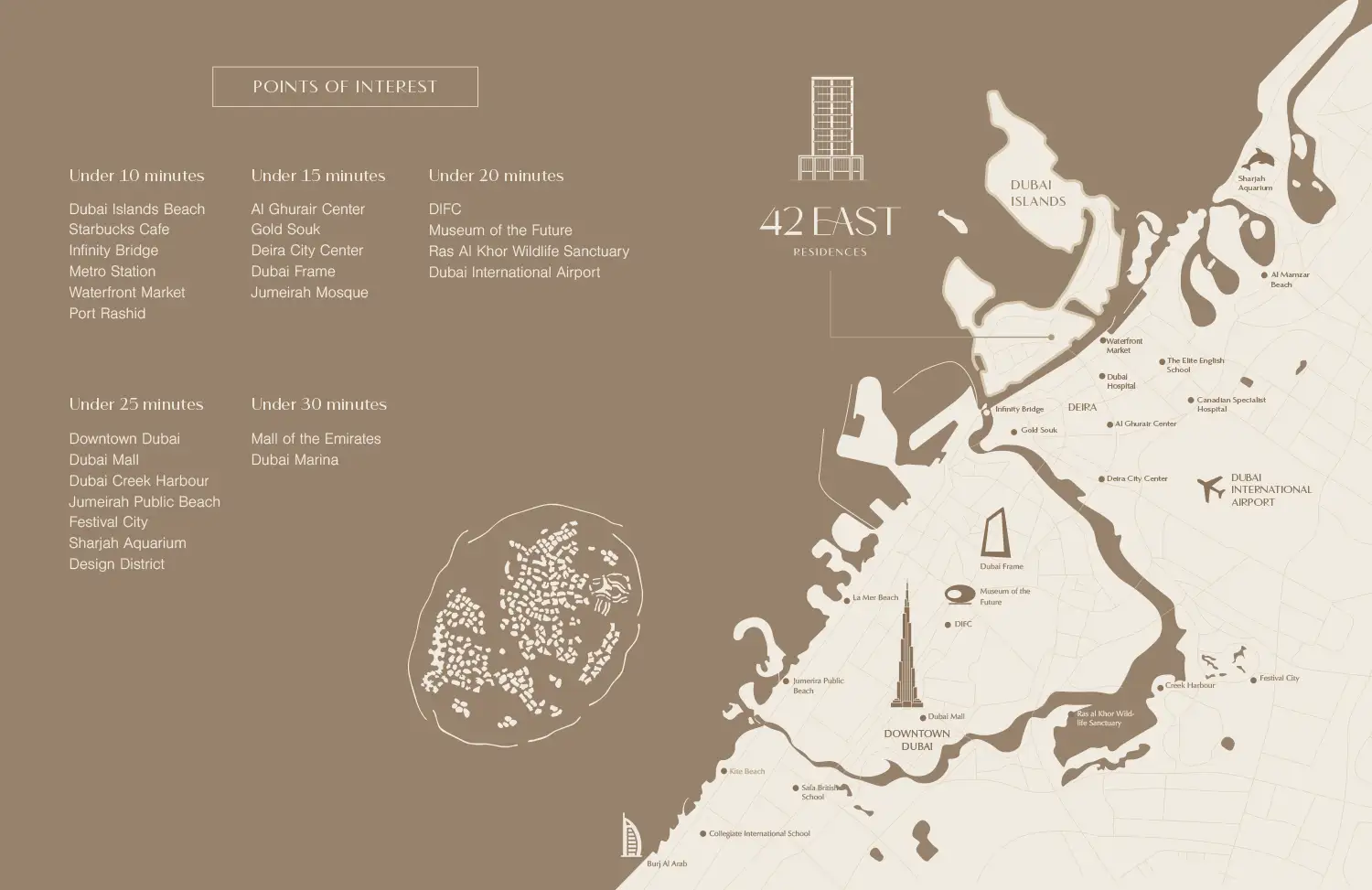 42 East Residences location map