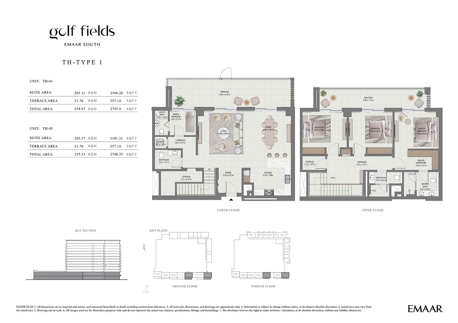 Golf Field at Emaar South floor plan
