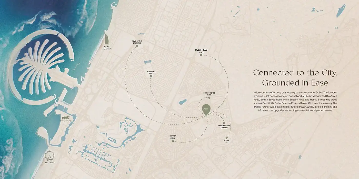 Binghatti Hillcrest location map